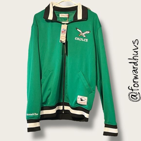 Mitchell & Ness Philadelphia Eagles Retro Full-Zip Track Jacket X- Large - Picture 3 of 11